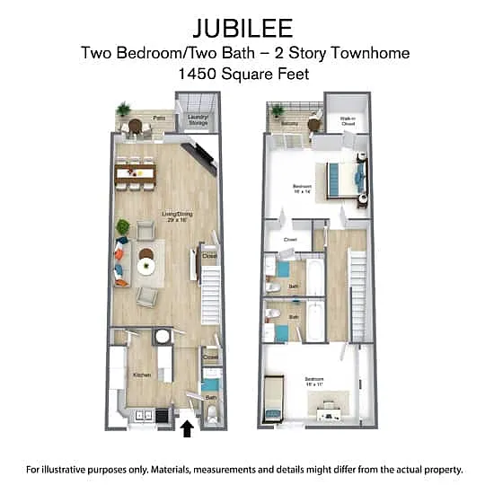 Floor plan Jubilee Town Home