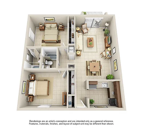 Floor plan Model B2