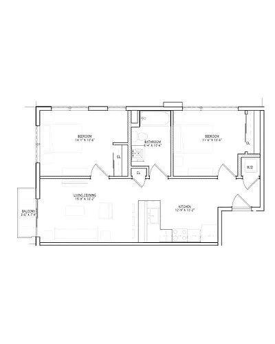Floor plan B1-H