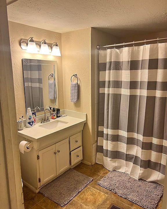 1 large bathroom