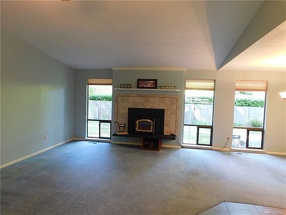Vaulted ceilings and a huge open living room