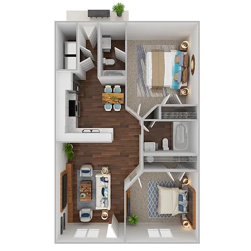 Floor plan 2X2 B2