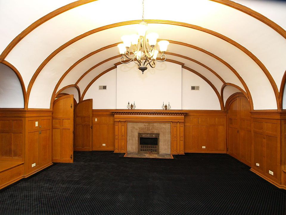 Living Room with Barrel Vaulted Ceiling