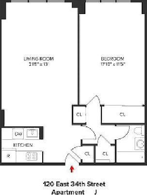 1st image of 120 E 34th St APT 16J