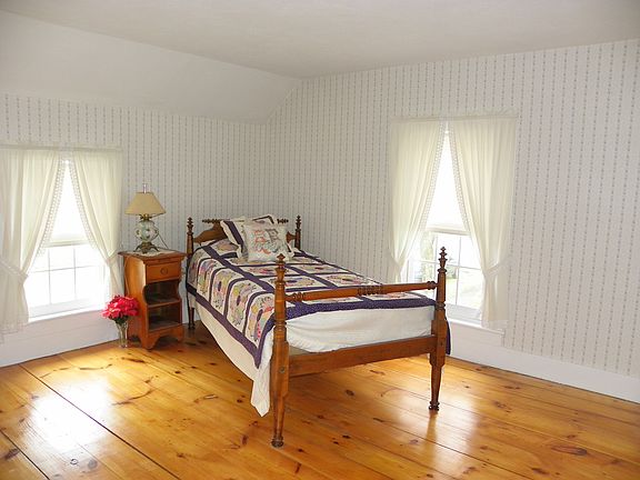 pine floored bedroom