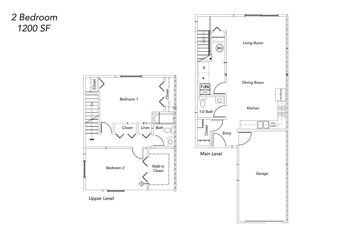 Floor plan Two Bedroom