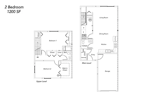 Floor plan Two Bedroom