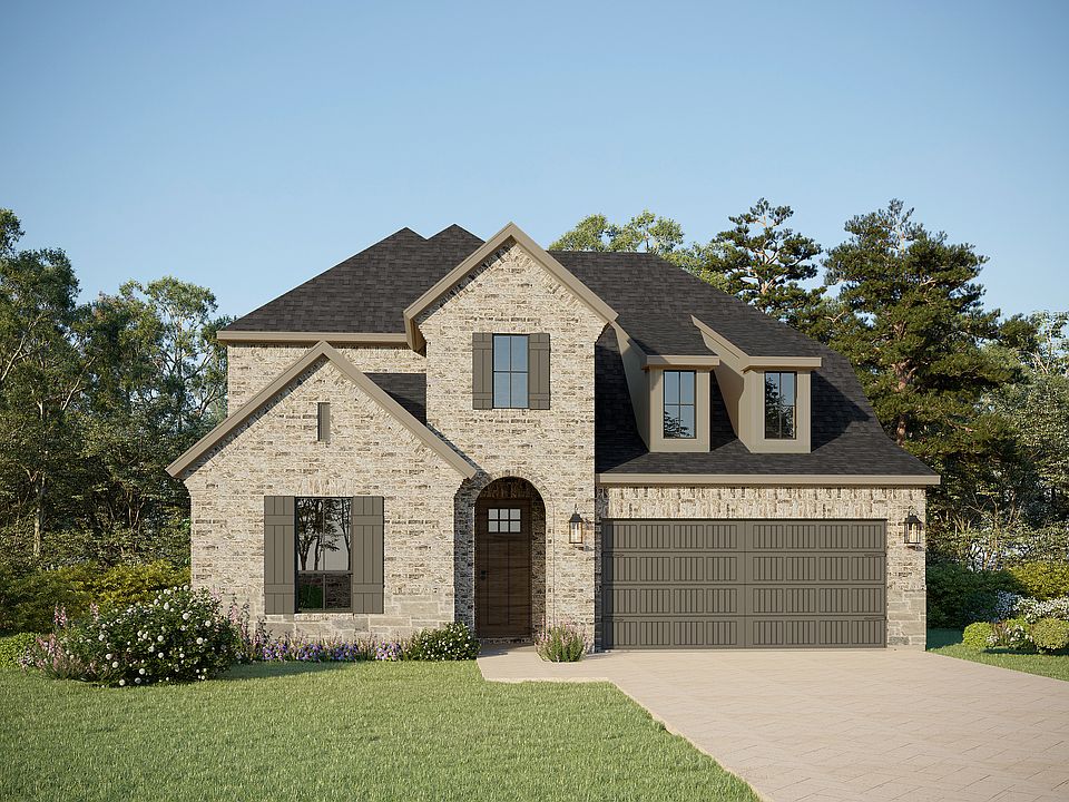 Plan 1563 Elevation A with Stone