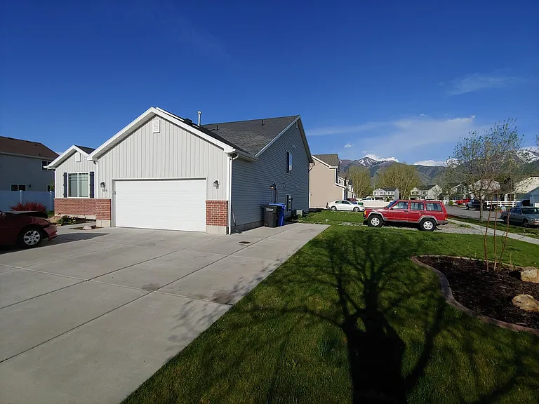 Right side with lots of extra parking.