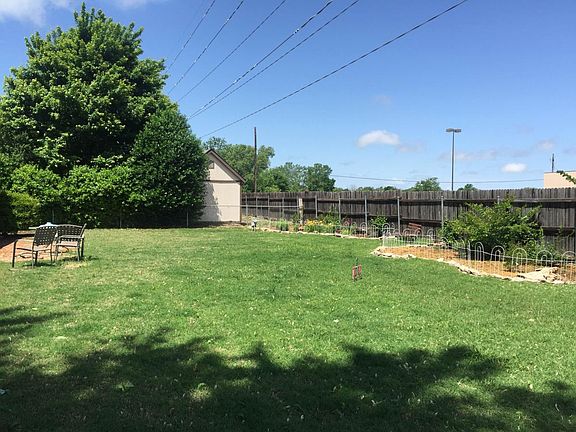 Large backyard with garden