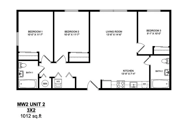 Floor plan 3x2A