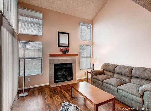 Two story windows flood the great room natural light.  No dark r