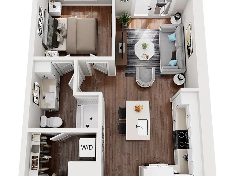 1 Bedroom | 1 Bath | 619 SF 1 Bedroom | 1 Bath | 619 SF