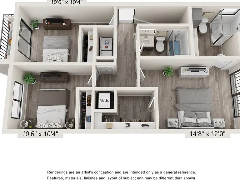A Unit Top Floor A Unit Top Floor