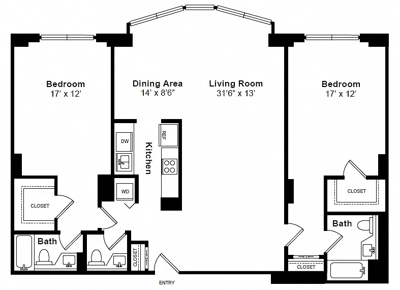 Floor plan The Flatiron