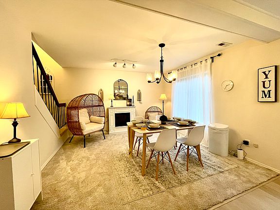 Dining & Fireplace