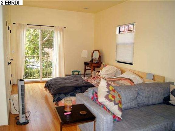 Bedroom overlooking private yard