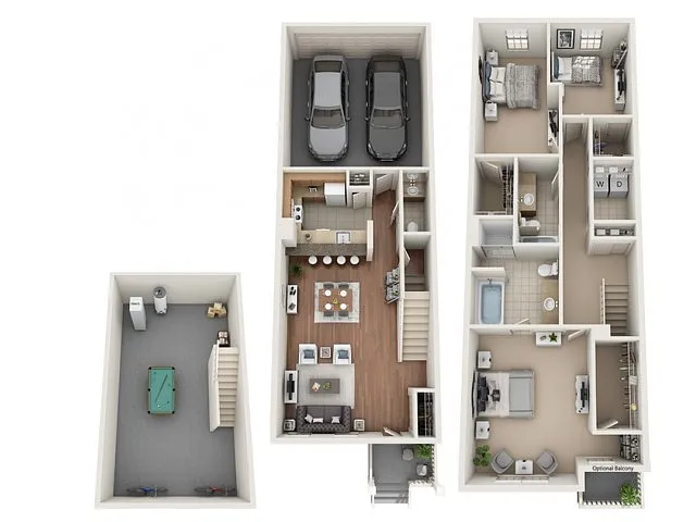 Floor plan Cambridge 3bTH