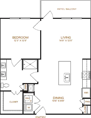 1 Bedroom | 1 Bathroom | 826 Sq. Ft. | Income Restricted 1 Bedroom | 1 Bathroom | 826 Sq. Ft. | Income Restricted