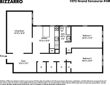 1075 Grand Concourse APT 3M, Bronx, NY, 10452