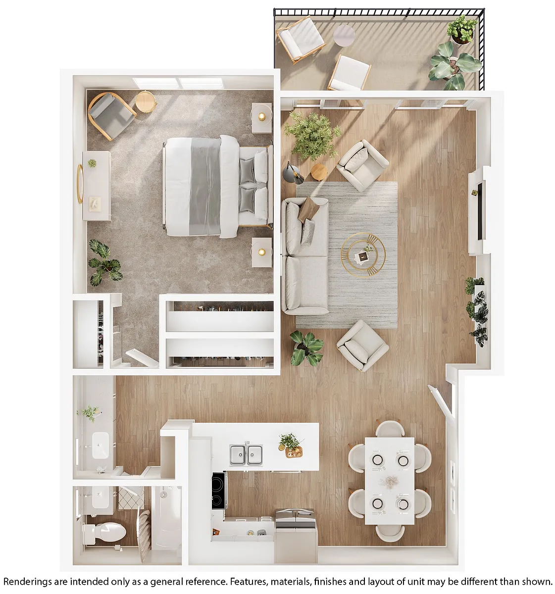 Floor plan A1 - Renovated