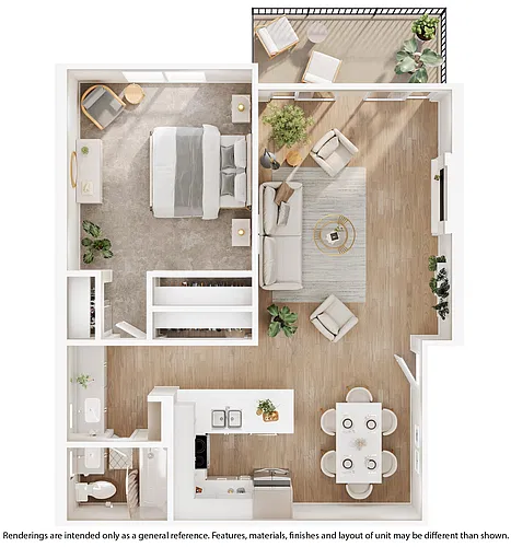 Floor plan A1 - Renovated