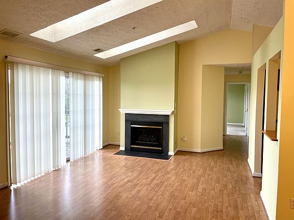 Living room and hallway to bedrooms