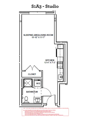 Floor plan S1A3