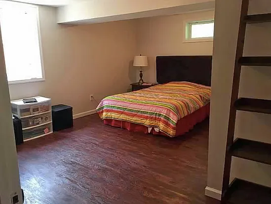 Basement bedroom