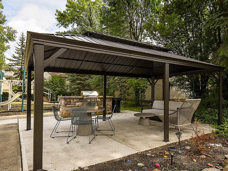 Grill and dining patio