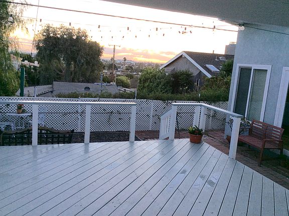 back deck with half cover