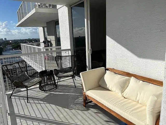 Patio furniture included!