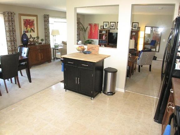 Nice open floor plan - here's the view from the kitchen looking into the living room.