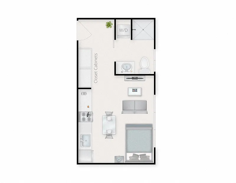 Floor plan Studio B