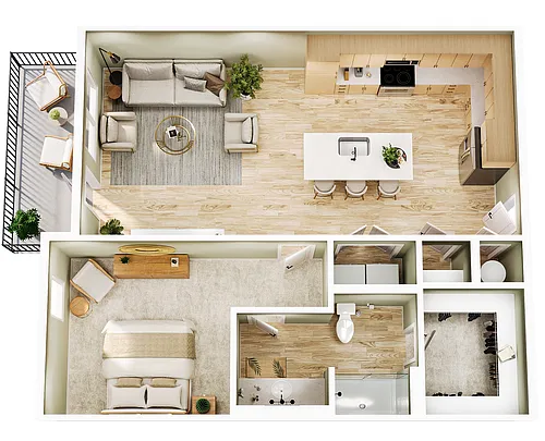 Floor plan A1A