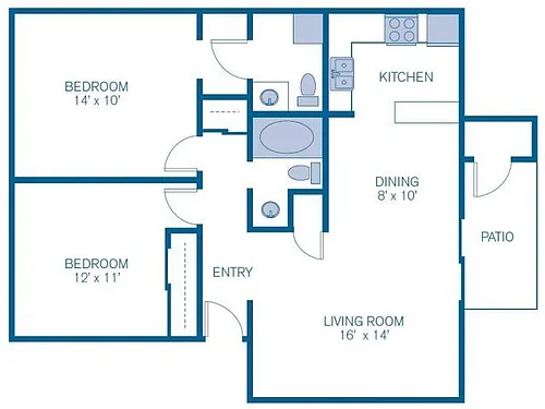 Floor plan 2B