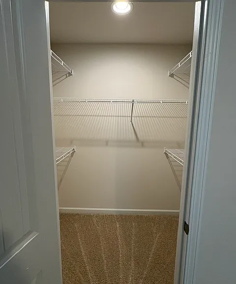 Rear Bedroom walk-in closet.