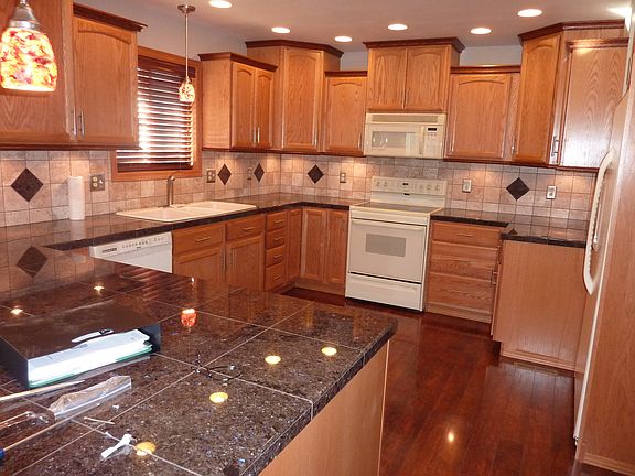 kitchen granite tile counter