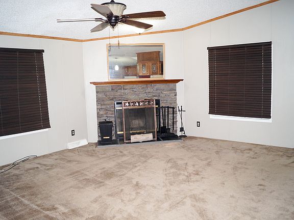 Fireplace and living room
