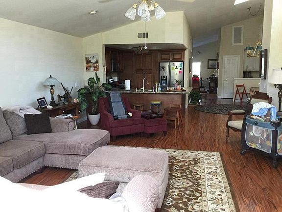 family room looking to kitchen