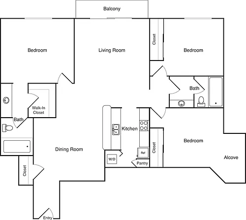 Floor plan San Luis Obispo