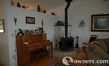 The warmth of a woodburning stove for a cold evening