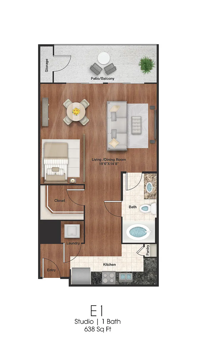 Floor plan E1