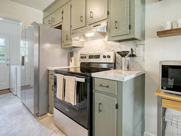 All new stainless steel appliances