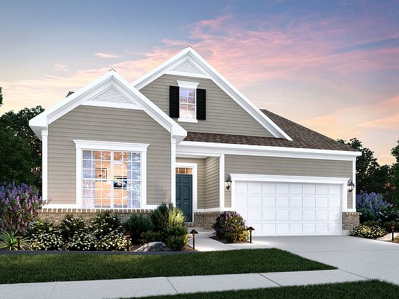 Cooper - Elevation A Optional Coach Lights and Brick Wainscot