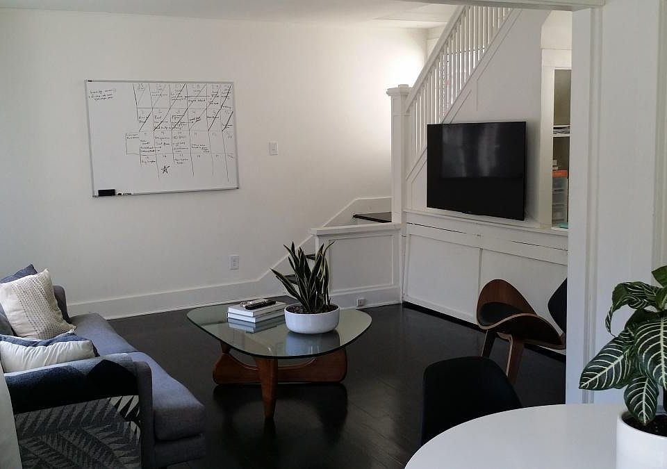 Living room, stairs