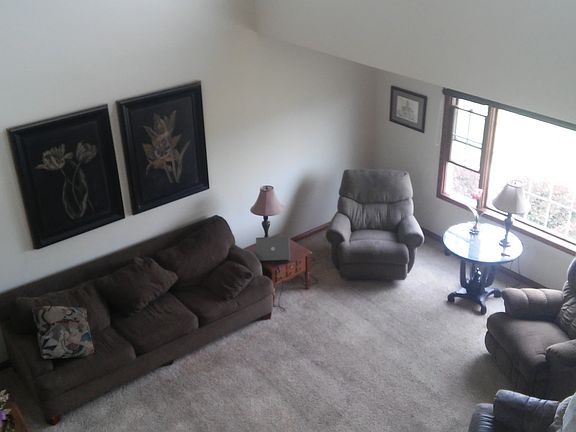 View from top of open stairc