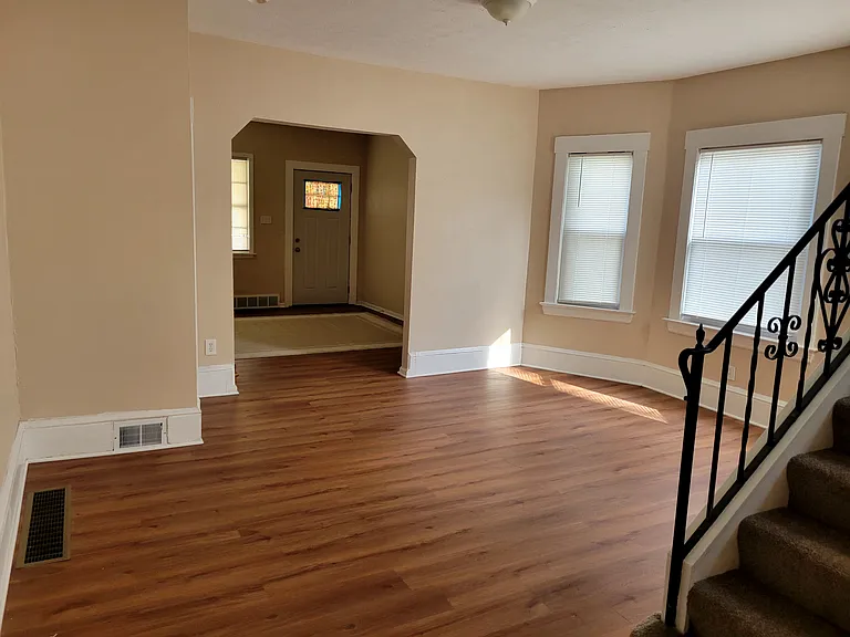 view of entrance from dining room