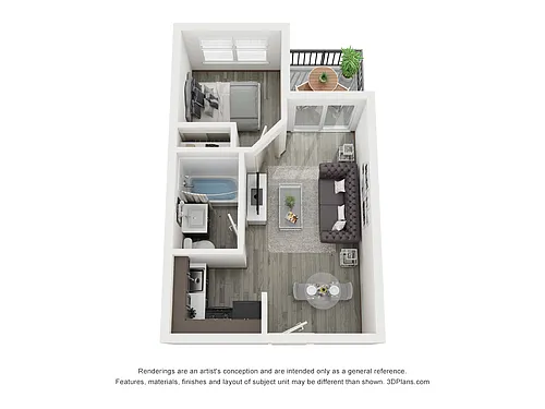 Floor plan One bedroom