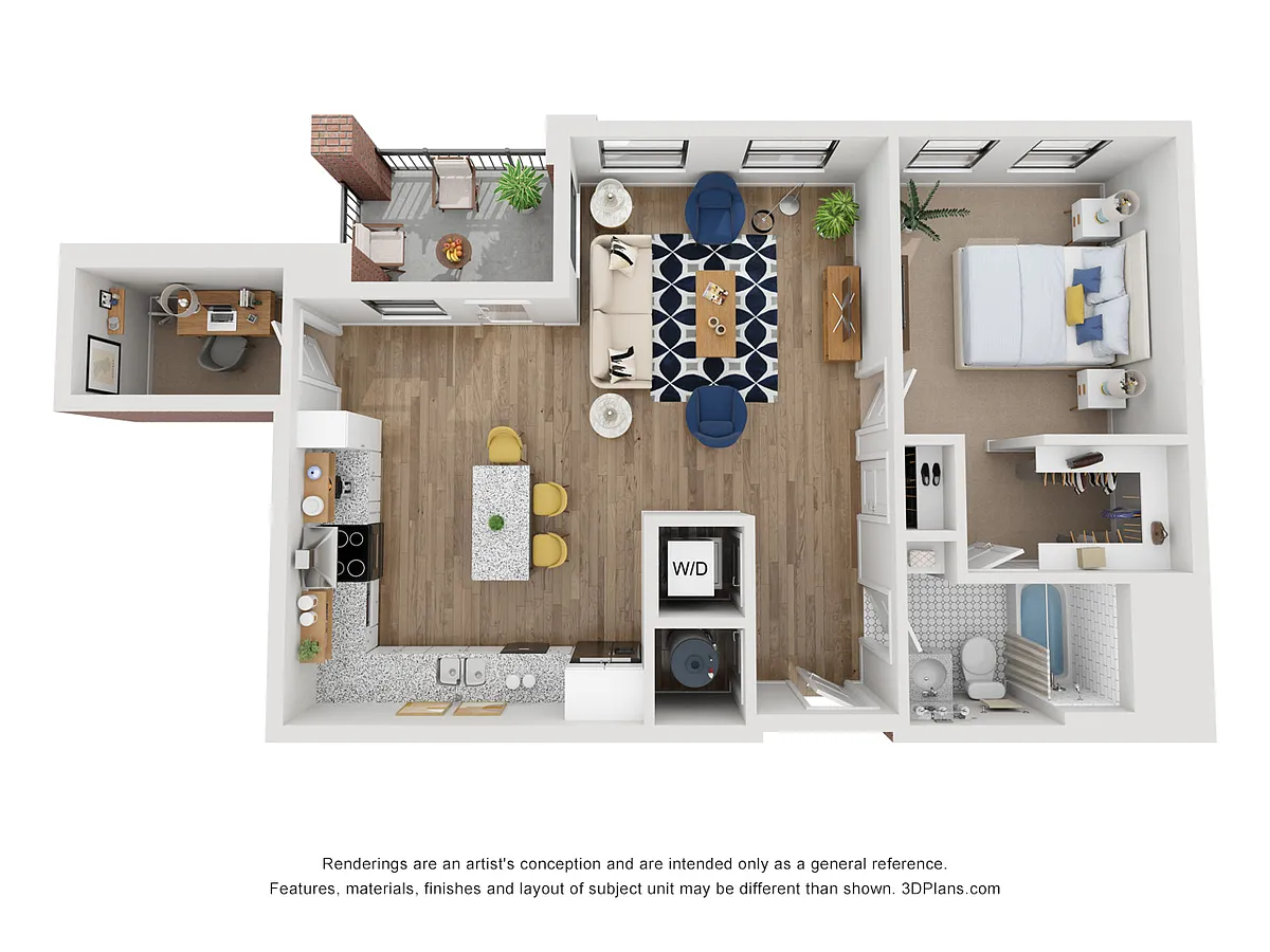 Floor plan 1 Bedroom